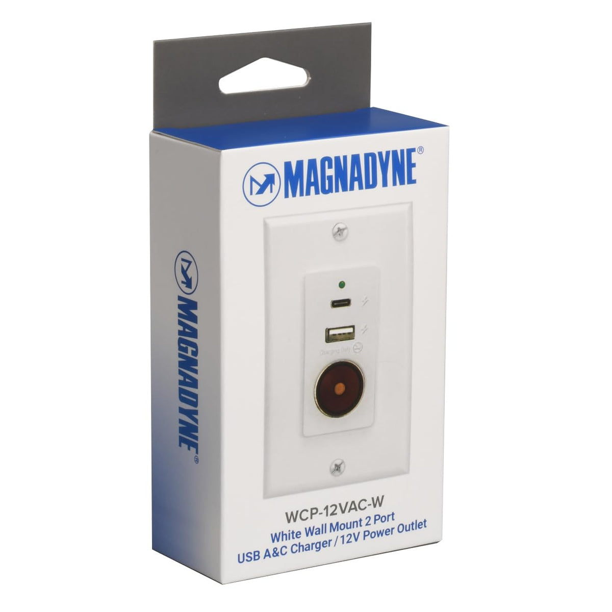 Magnadyne installed in RV wall for scale, compact space-saving design