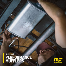 MagnaFlow muffler 10416 installed on vehicle showing fitment flexibility and improved exhaust tone