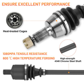 Magorfas axle side profile with scale showing OEM-compatible length and fit
