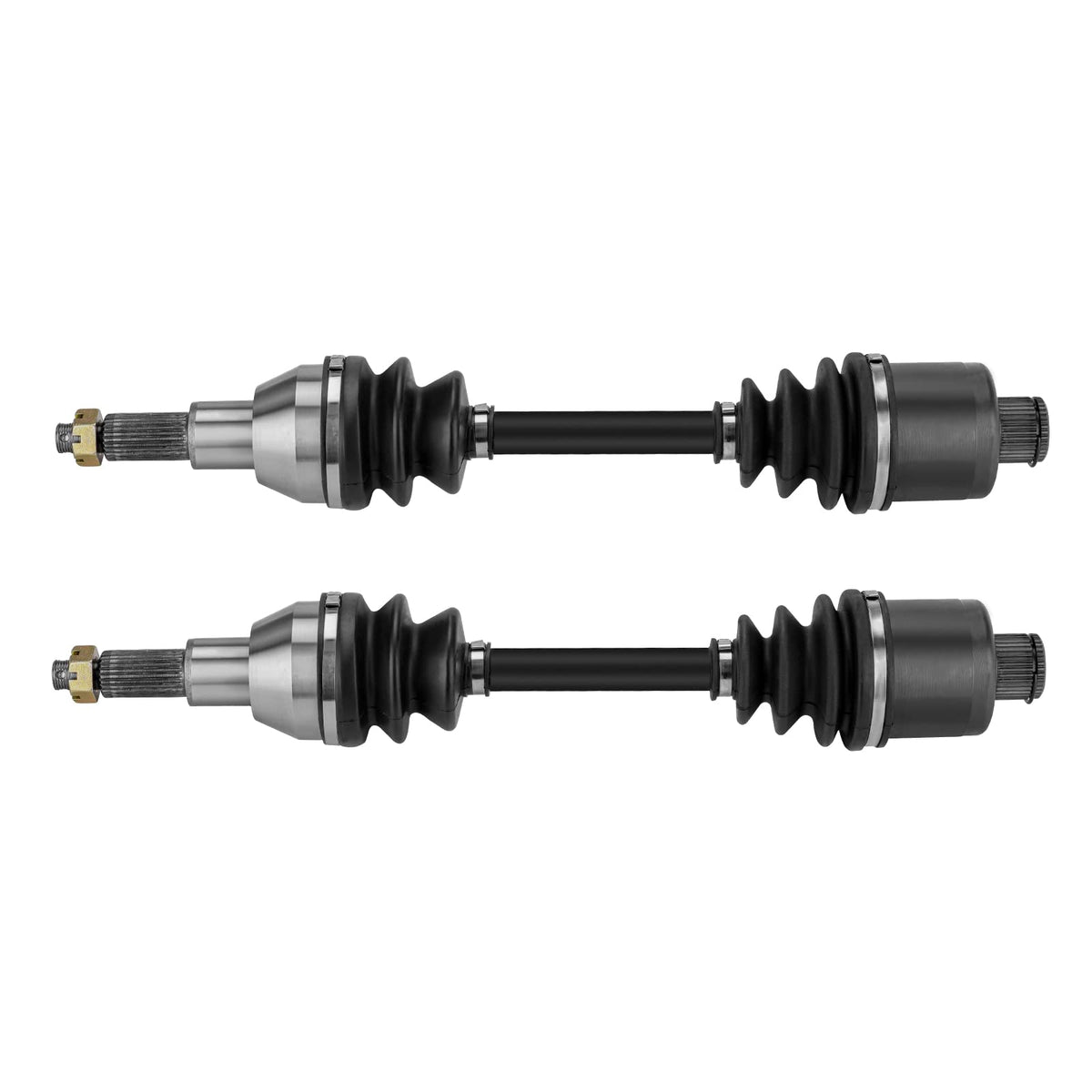 Magorfas front view of rear CV axle pair showing fit and finish benefits