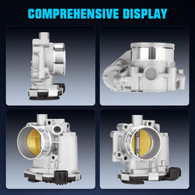 Magorfas throttle body in garage scene showing professional-quality replacement