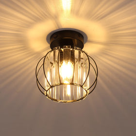 Maichis front view of ceiling light showing vintage style and warm ambiance