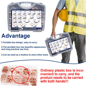maierke organizer open with compartments showing size labels and quick access