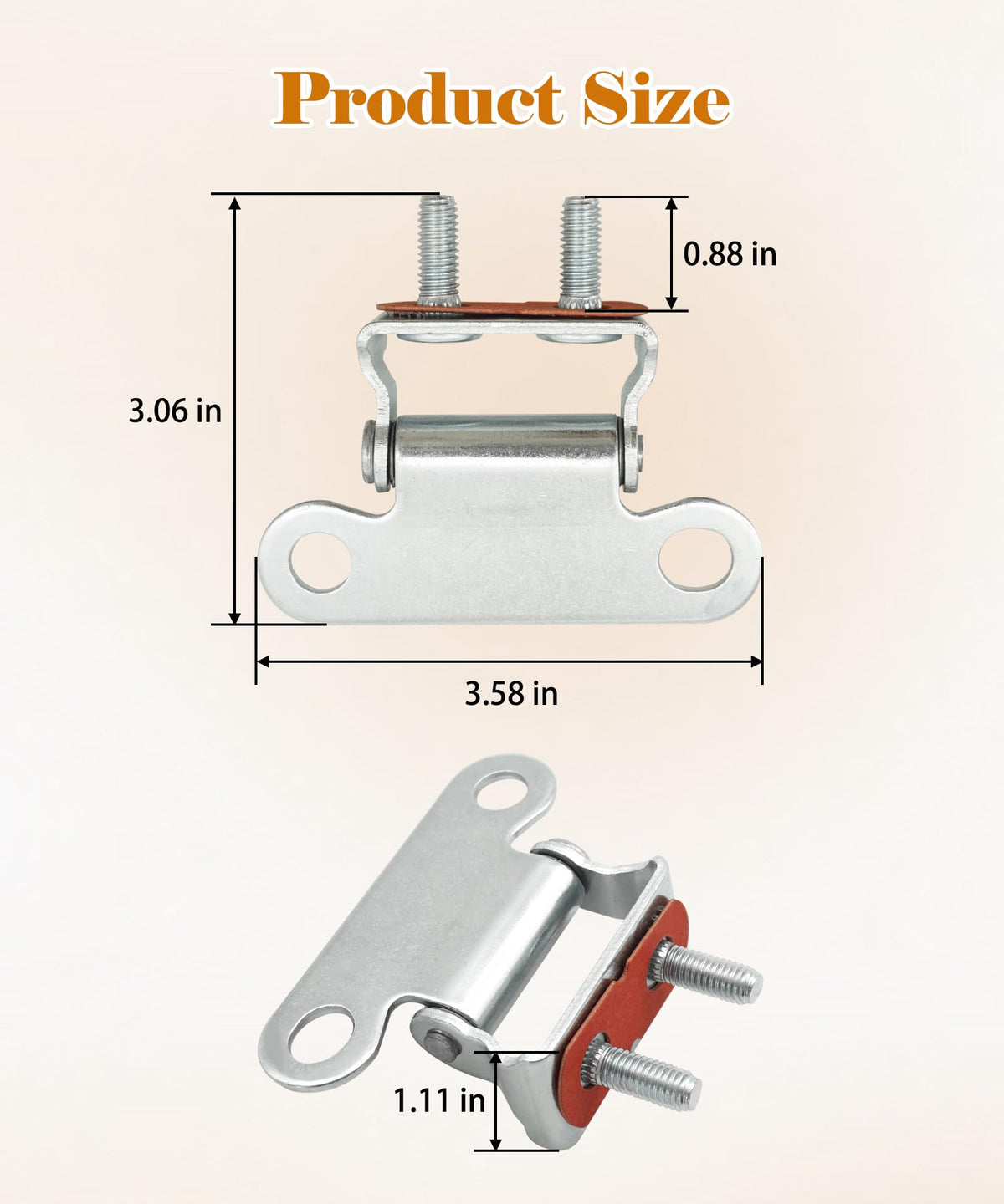 Maigoo close-up of hinge joint highlighting durable metal construction