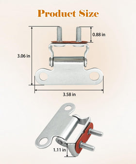 Maigoo close-up of hinge joint highlighting durable metal construction