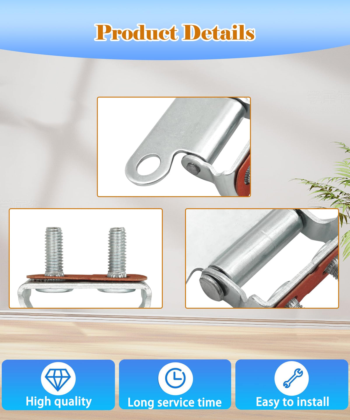 Maigoo hinge beside ruler showing accurate OEM dimensions advantage