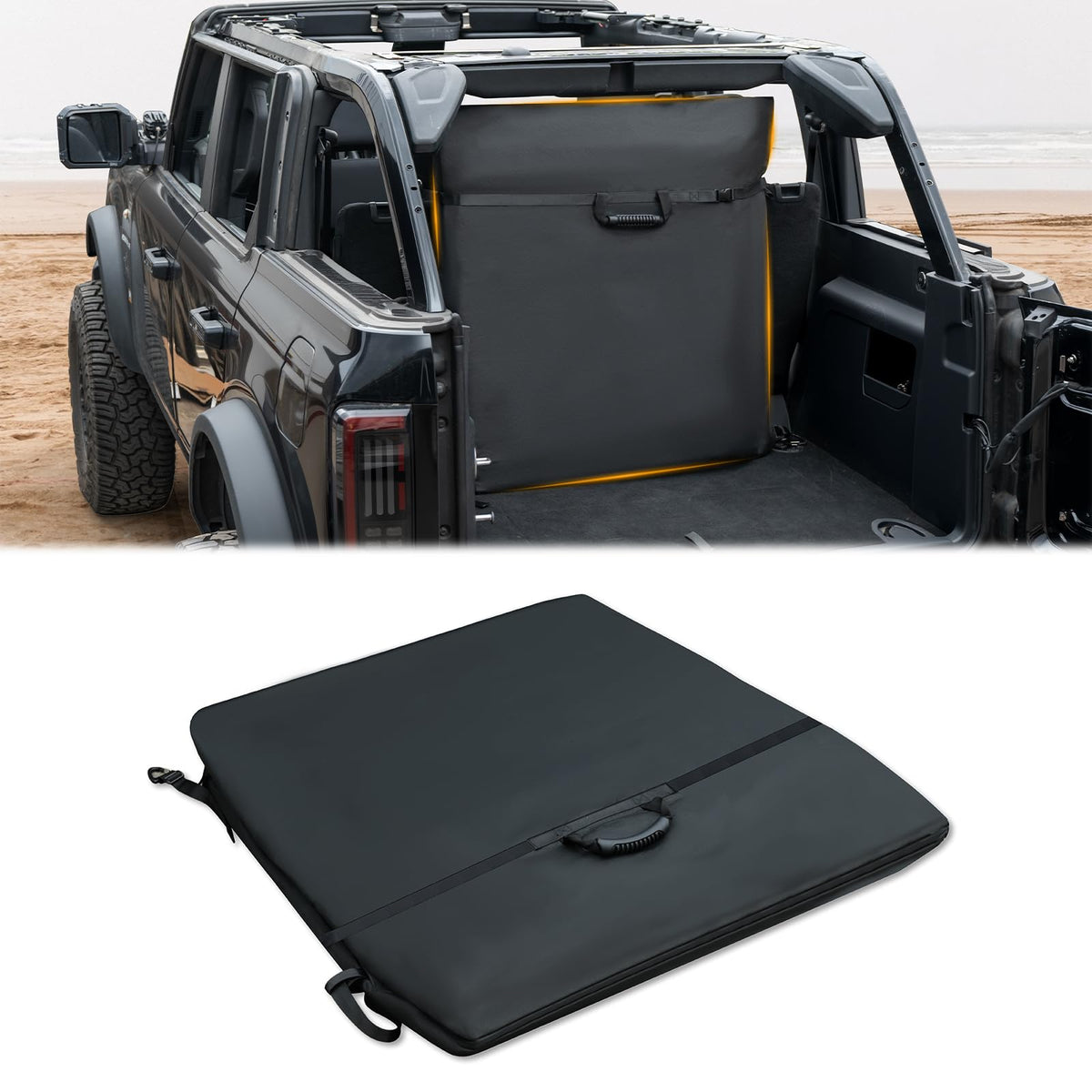MAIKER OFF ROAD front view of bag protecting hardtop panels with durable exterior