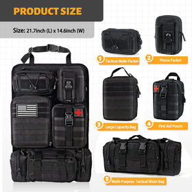 MAIKER OFF ROAD close-up of 1000D fabric and stitching for durable protection benefit