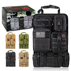 MAIKER OFF ROAD detachable MOLLE pouches arranged for modular organization benefit