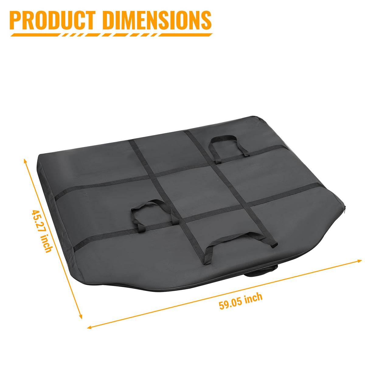 MAIKER OFF ROAD bag stowed behind Bronco rear seats saving cargo space