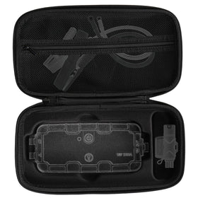 MAILADA case open with GB40 inside showing custom-fit protection benefit