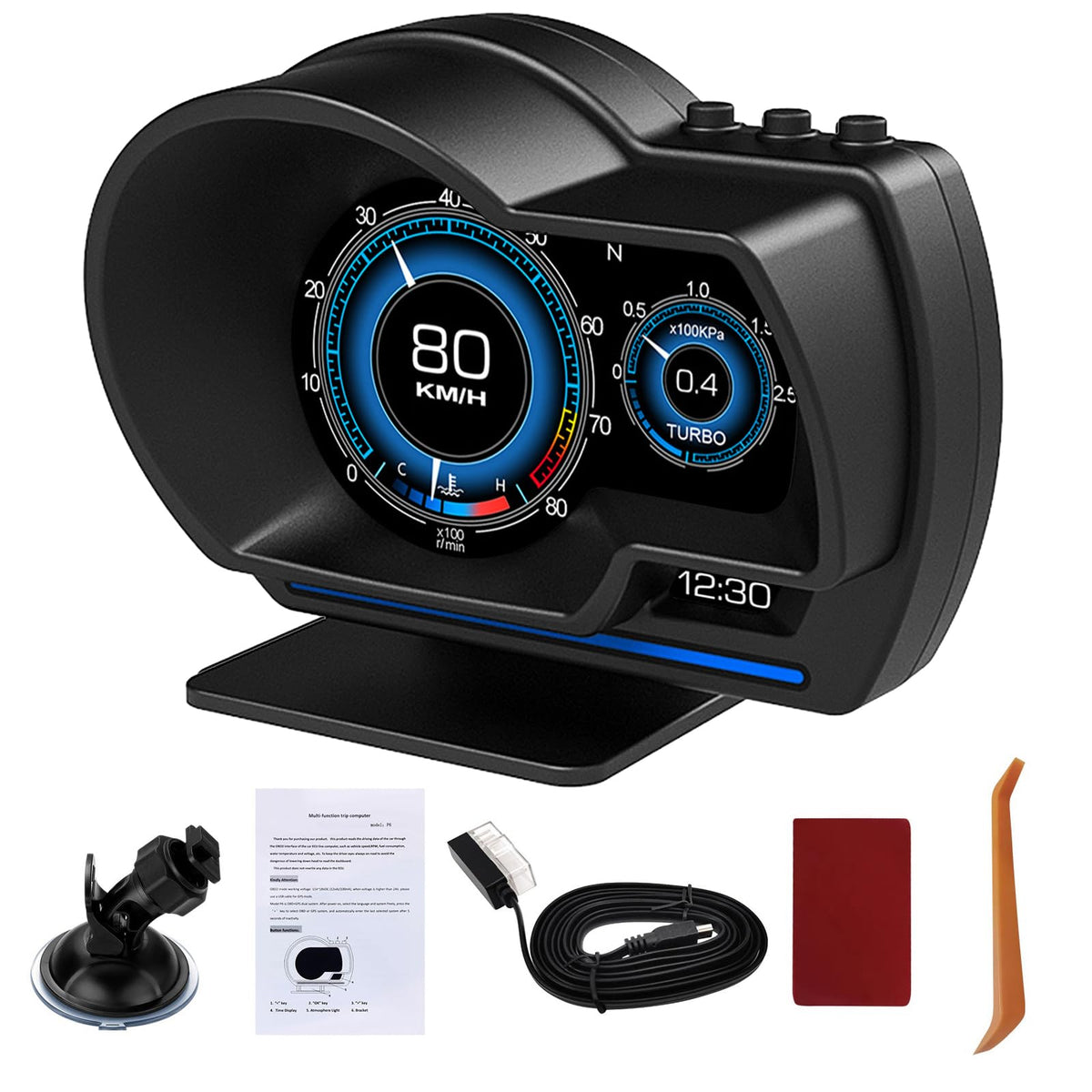 MAIMEIMI front display showing speed and RPM for quick glance safety