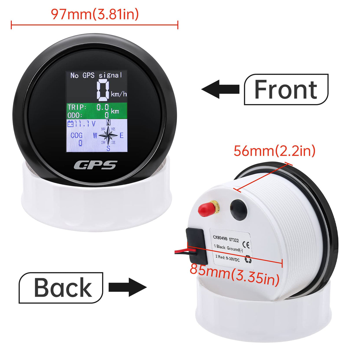 MAIMEIMI installed on boat dash providing waterproof instrumentation