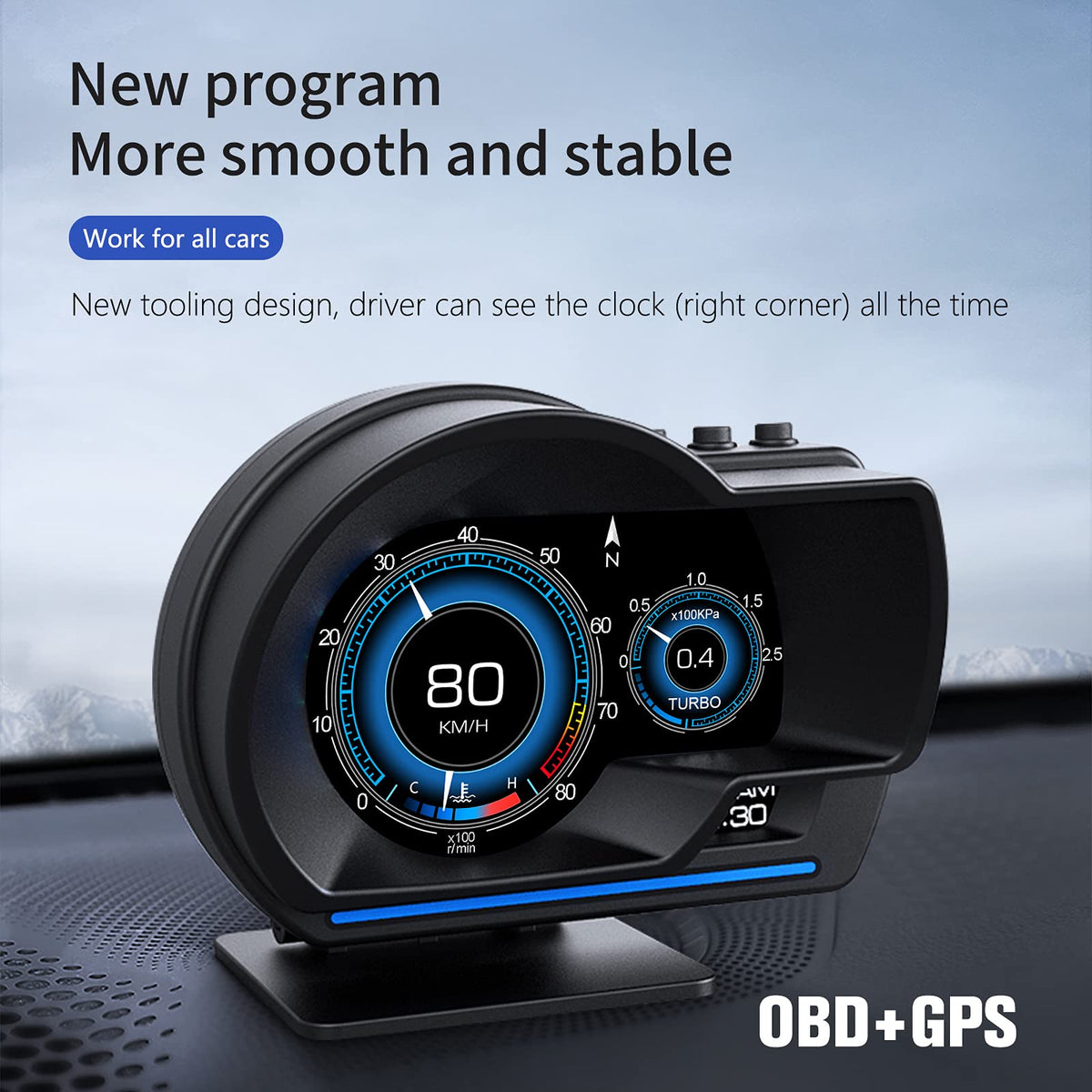 MAIMEIMI night mode UI with reduced glare for safer night driving
