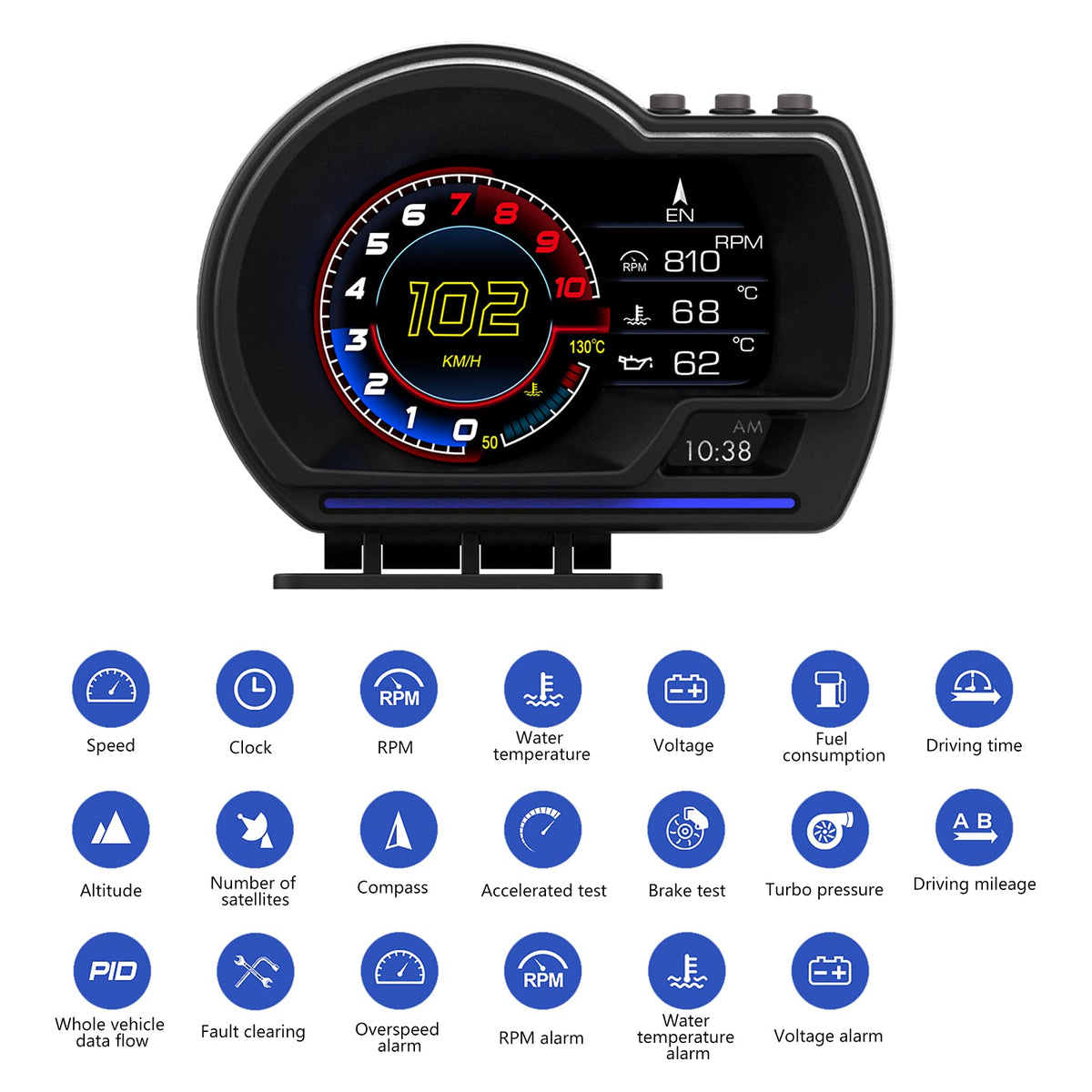 MAIMEIMI OBD cable connection plugged in for live engine data