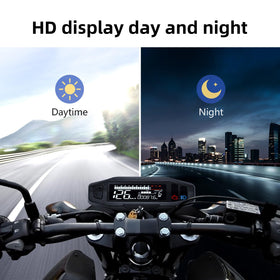 MAIMEIMI unit in on-road lifestyle shot demonstrating improved instrumentation confidence