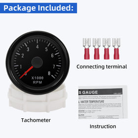 MAIMEIMI package contents: gauge, terminals, manual for straightforward setup benefit