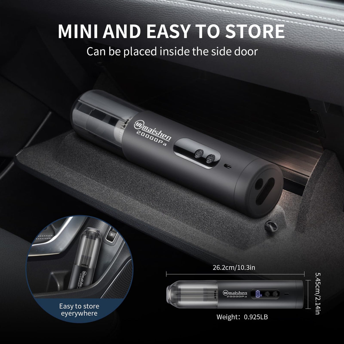 maishen held in hand showing compact size and lightweight portability benefit