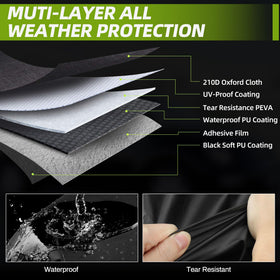 MAITUYU close-up of 210D Oxford fabric texture highlighting durability