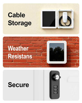 Maizengauto side mounted on garage wall showing weatherproof outdoor protection