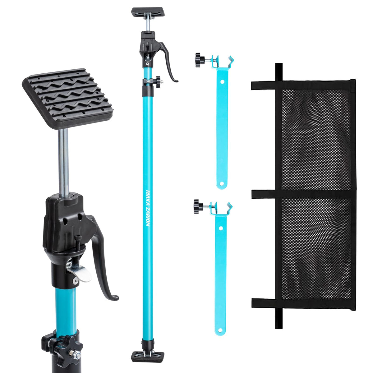 MAKA ZARION front view of bar and packaging showing included parts and benefits