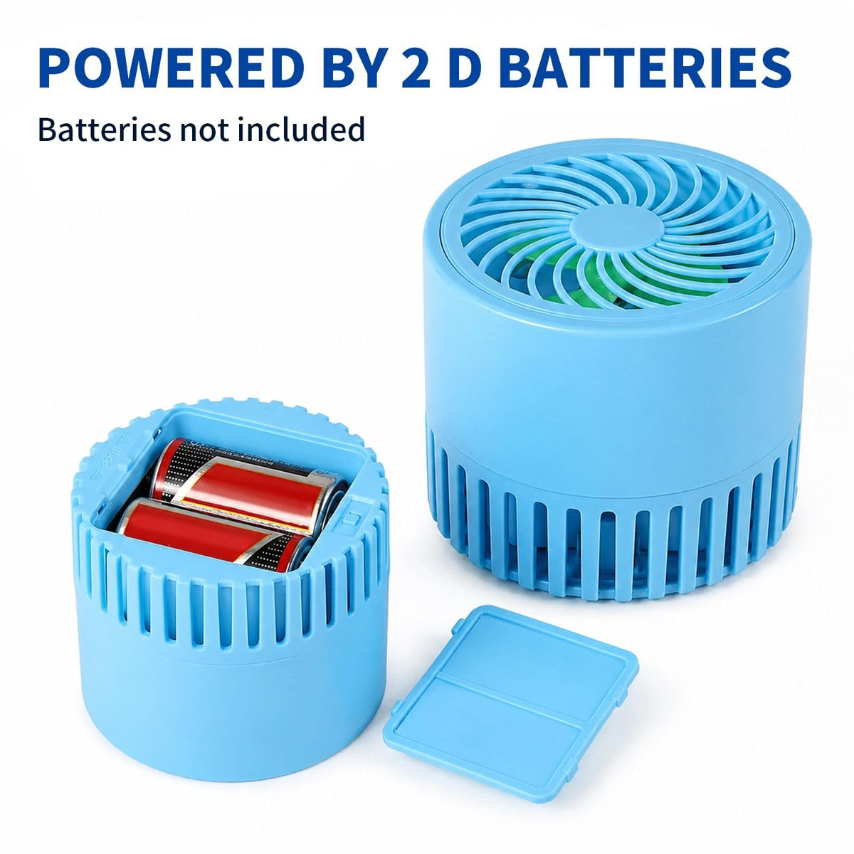 Makevivi placed inside an RV refrigerator improving circulation and reducing frost