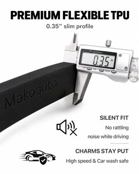 MAKOAUTO included stainless screws caps and tools for simple, secure installation