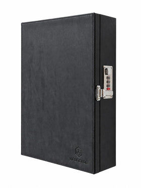 Malachor box front view showing locked unit and sleek finish for secure storage