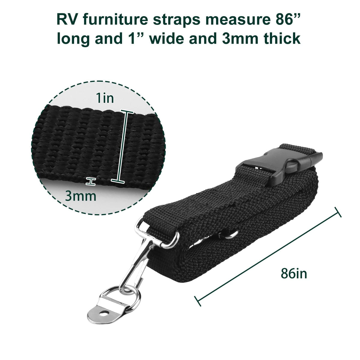 Malae close-up of polyester webbing texture showing durable wear resistance
