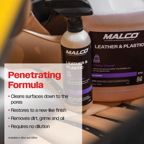 Malco being applied with cloth to remove grime efficiently