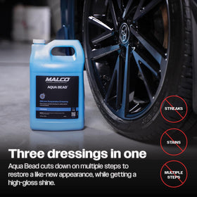 Malco Aqua Bead applied in an engine bay protecting and enhancing components