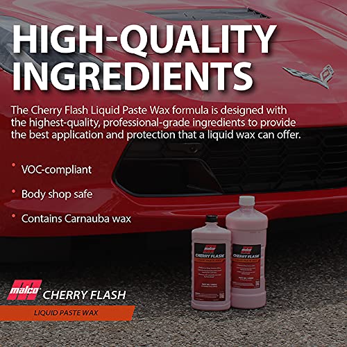 Malco Cherry Flash 64 oz next to ruler for size and value reference