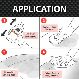 Malco Cherry Flash applied with hand pad for quick even coverage