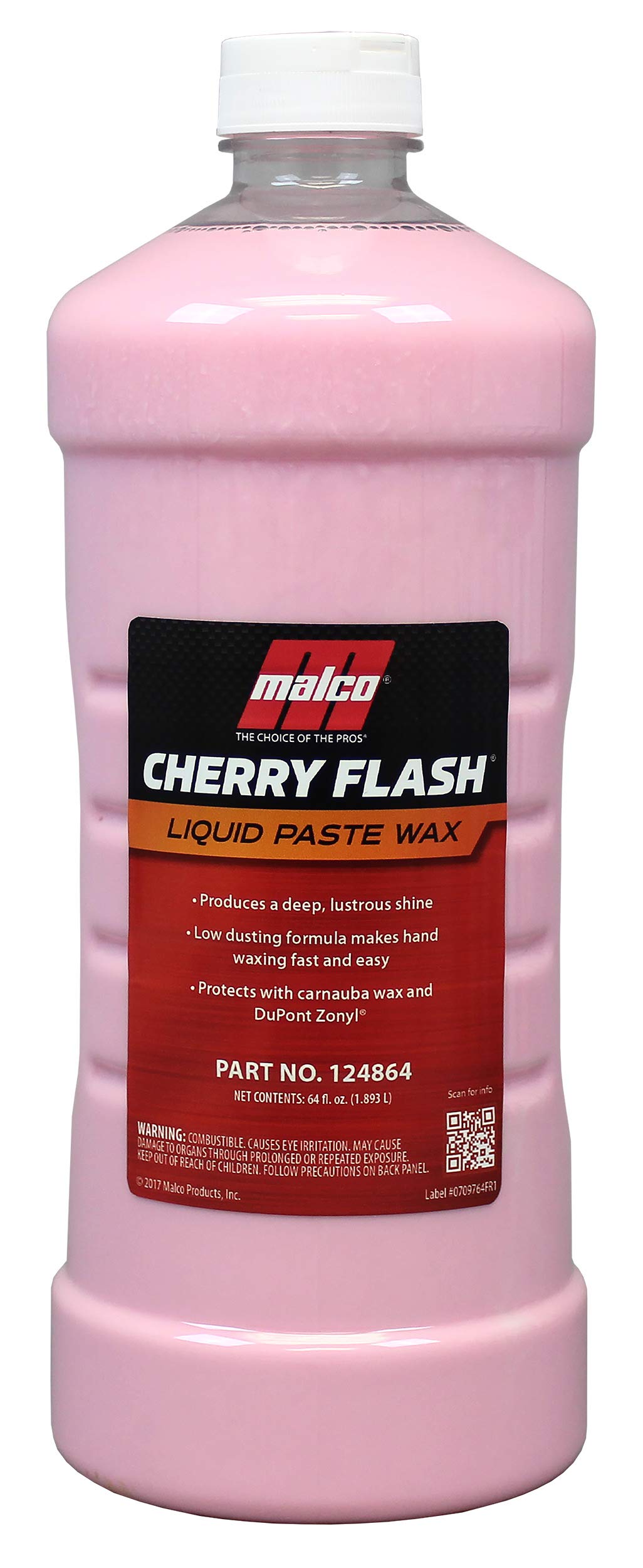 Malco Cherry Flash front label showing product and benefits