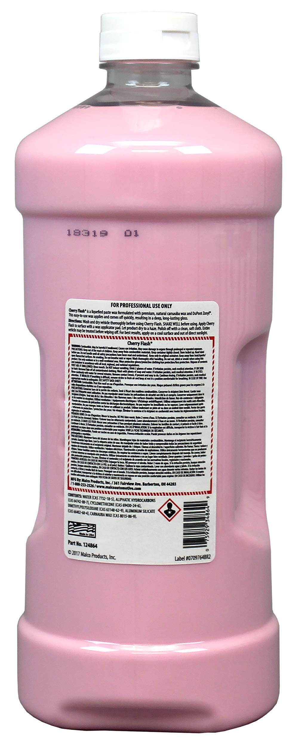 Malco Cherry Flash open jar texture highlighting smooth consistency