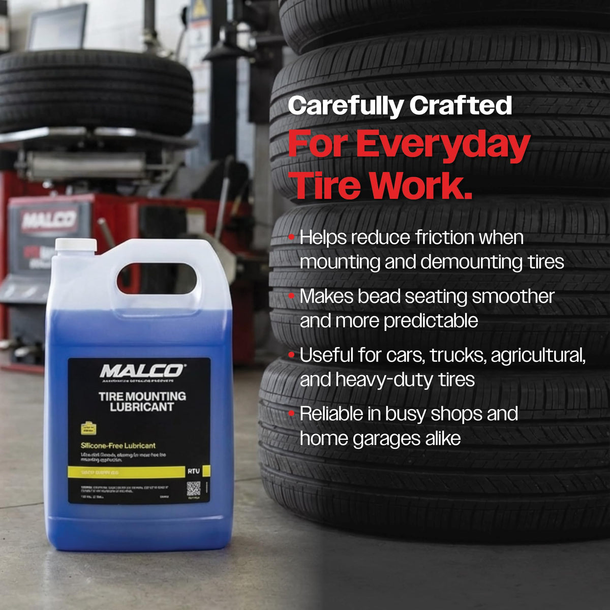 Malco coating on rim surface to help inhibit rust and corrosion