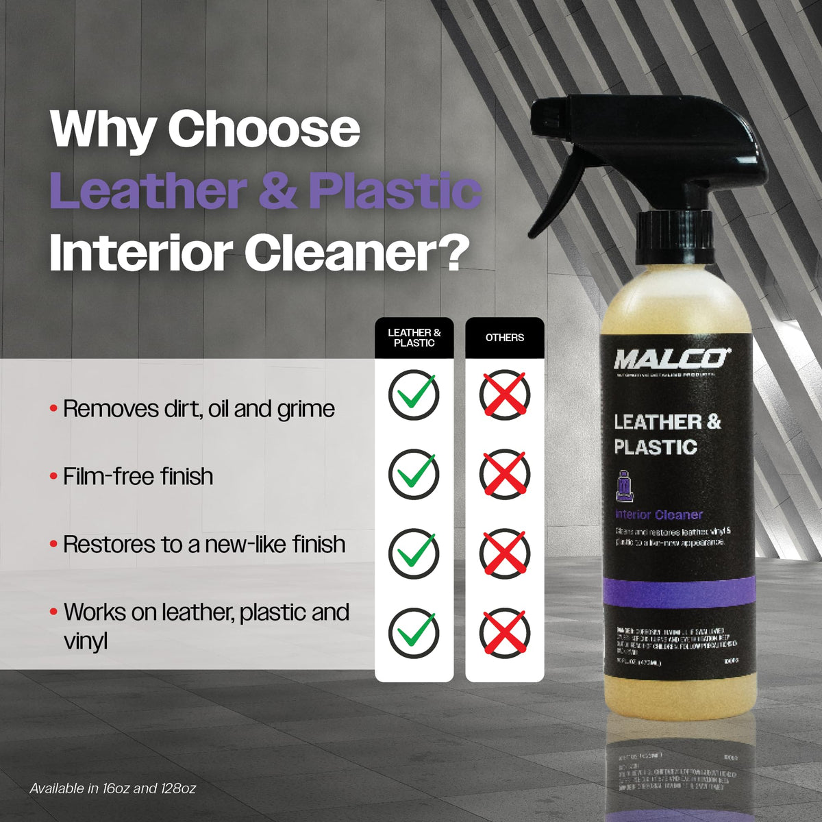 Malco cleaner on steering wheel restoring grip and look