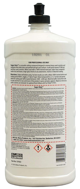 Malco compound being poured to pad illustrating easy application and controlled dosing