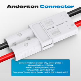 Malictele beside 1/0 AWG cable to show scale and correct cable compatibility benefit