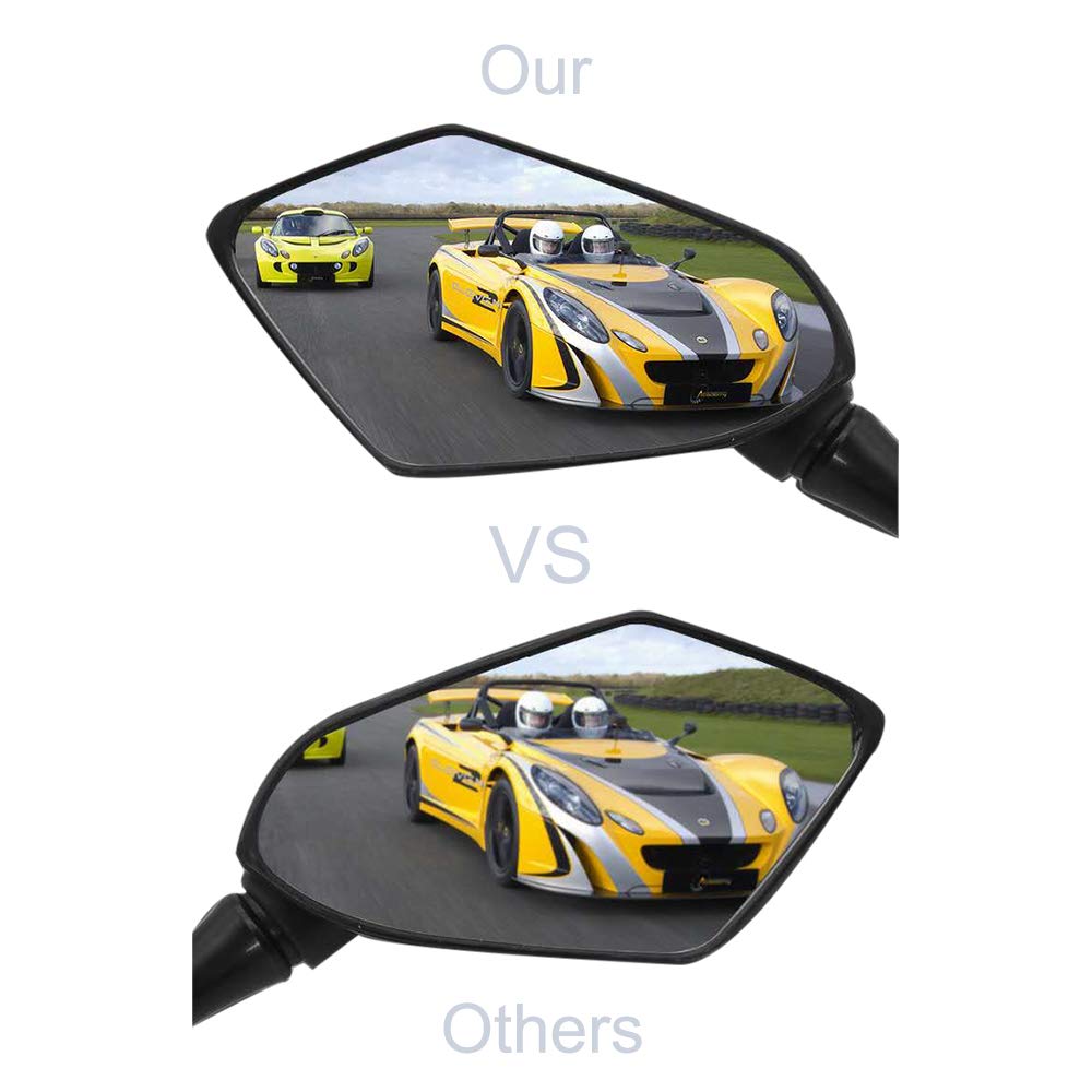 Mamiko mirror front reflection displaying clear glass for safer rear view