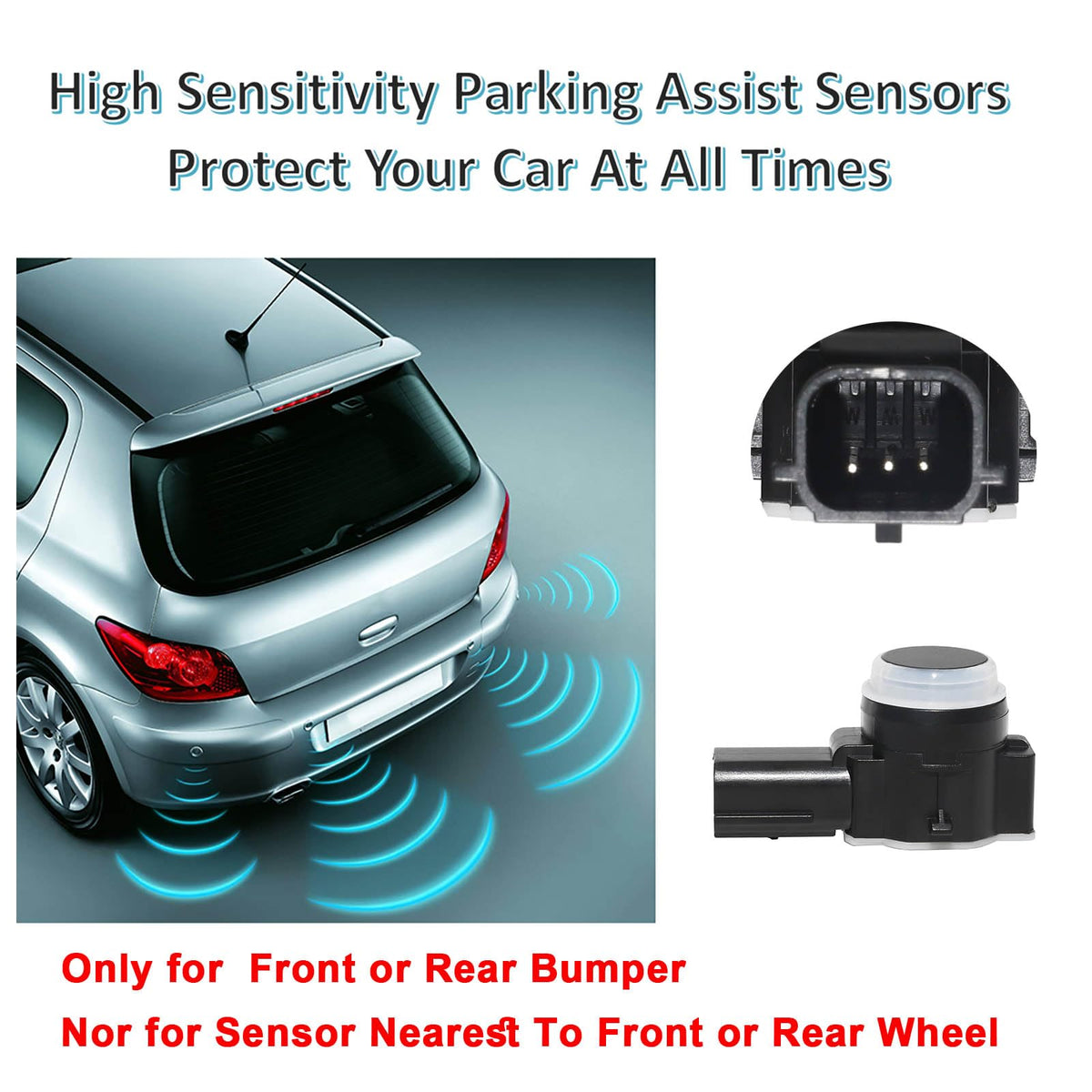 MANATEE sensor mounted in front bumper demonstrating restored proximity alerts and fit