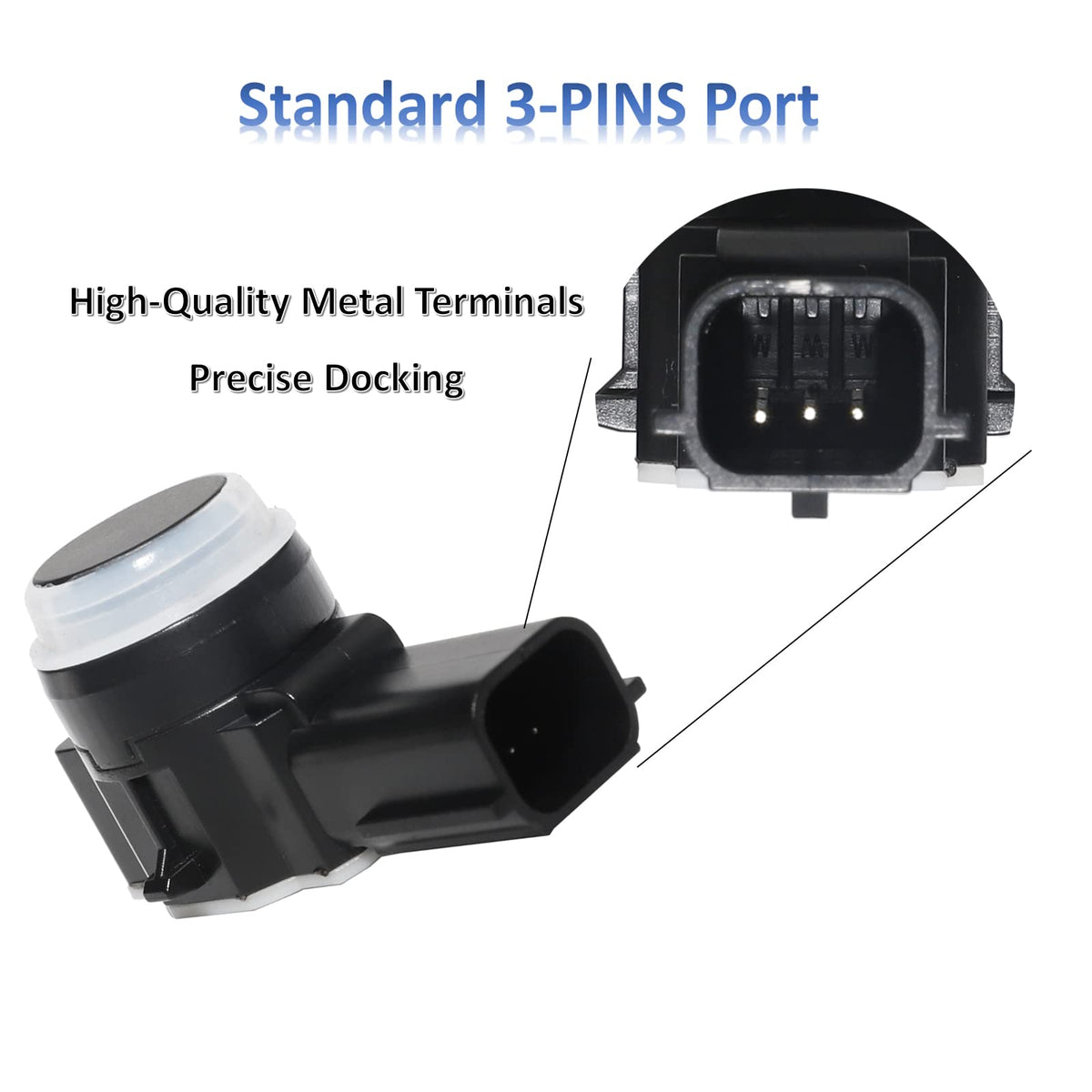MANATEE sensor mounted in rear bumper illustrating weather-resistant sealing and performance