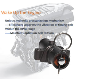 MANATEE tensioner installed in engine bay demonstrating proper placement