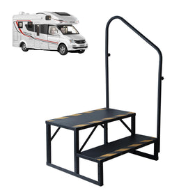 Manifish two-step front view showing stable entry and durable frame