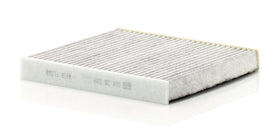 MANN-FILTER activated carbon layer closeup revealing adsorption media benefit