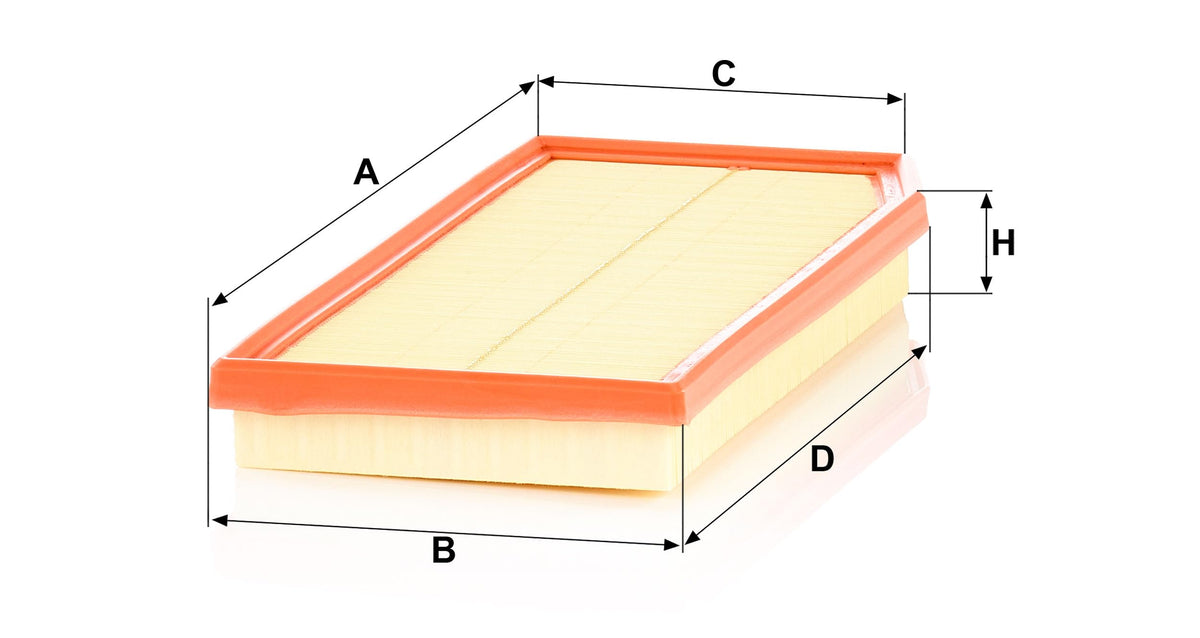 MANN-FILTER pleat detail close-up highlighting embossed pleats and glue-string retention for durable filtration