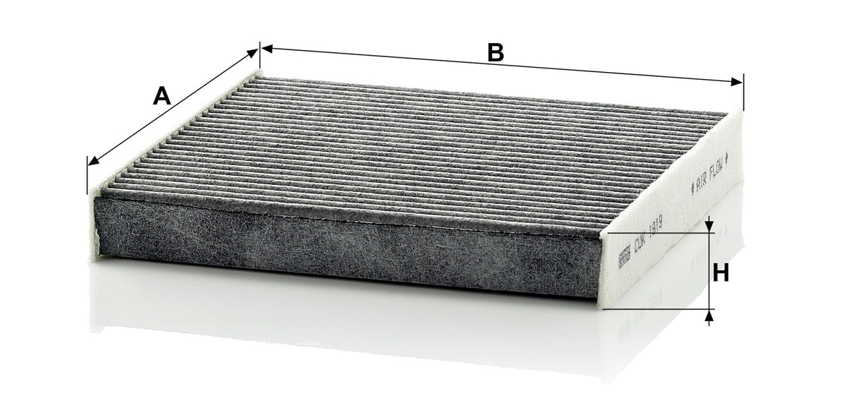 MANN-FILTER CUK 1919 installed in glovebox showing easy installation benefit