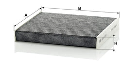 MANN-FILTER CUK 1919 installed in glovebox showing easy installation benefit