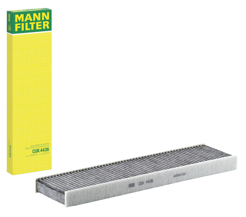 Mann-Filter CUK 4436 front packaging showing product and fitment benefit