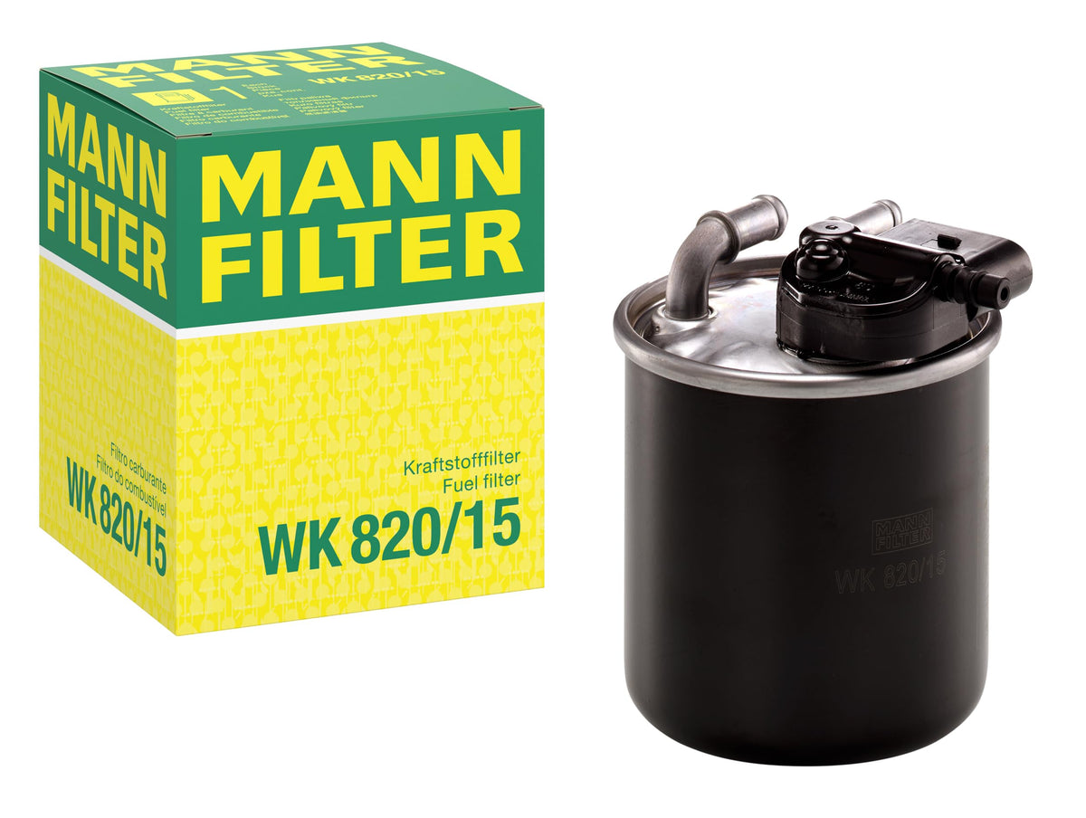 MANN-FILTER fuel filter front profile showing fitment and durability benefit